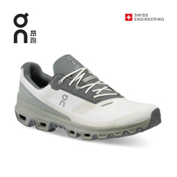 On昂跑新一代轻量减震男款防水越野跑鞋Cloudventure Waterproof Ice/Kelp 冰白/海藻灰 40 US(M7)