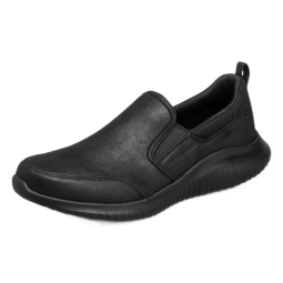 斯凯奇（Skechers）男鞋商务休闲豆豆鞋舒适弹力一脚蹬懒人鞋8790000 BBK全黑色39.5 
