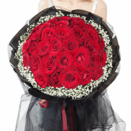 花旺鲜花速递33朵红玫瑰生日礼物送女朋友全国同城配送|P66