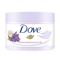 多芬(Dove)薰衣草身体磨砂膏298g 全身清洁 去角质 保湿滋润