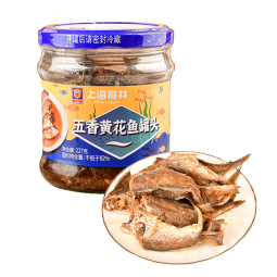 上海梅林 五香黄花鱼 227g 零食海鲜罐头鱼罐头开罐即食下饭菜 中华老字号
