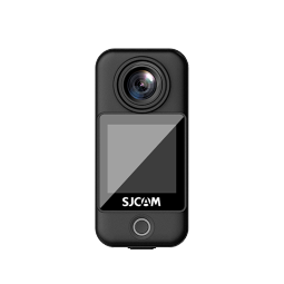 SJCAM C300拇指360可穿戴运动相机摩托车自行车头盔骑行记录仪vlog钓鱼预录户外直播摄像头 曜石黑 C300标准版 C300+16G内存卡（收藏送大礼包）