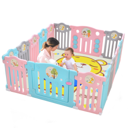 澳乐儿童游戏围栏爬行垫宝宝学步安全户外室内游乐场围栏生日礼物