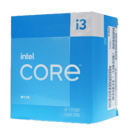 英特尔(Intel) i3-13100 13代 酷睿 处理器 4核8线程 睿频至高可达4.5Ghz 12M三级缓存 台式机CPU