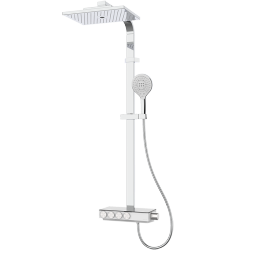 科勒（KOHLER） 科勒淋浴花洒艾贝灵控恒温双花洒淋浴柱卫生间龙头洗澡花洒龙头 23861T-9-CP（三出水）