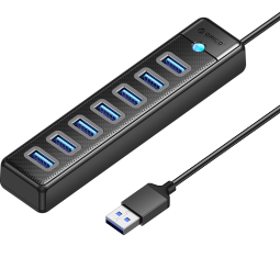 奥睿科（ORICO）USB3.0分线器7口扩展坞HUB集线器延长线转换一拖七带供电口笔记本台式机多接口拓展PW7U-U3