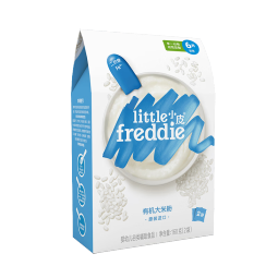 小皮（Little Freddie）高铁有机米粉 双重有机认证米粉 宝宝营养辅食婴儿米糊原味大米粉 1盒（160g/盒）