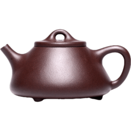 百年利永 宜兴纯全手工紫砂壶原矿紫泥子冶石瓢壶功夫茶具家用泡茶壶230cc 一壶四杯