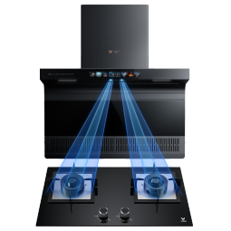云米（VIOMI）抽油烟机烟灶21m³大吸力自清洗顶侧双吸 厨房家用燃气灶挥手感应Flash2VK711+JZT-VG303天然气套装