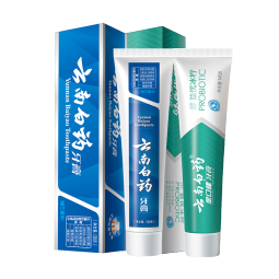 云南白药牙膏益生菌清新口气牙膏家庭装 【尝鲜装】3支牙膏（共310g）