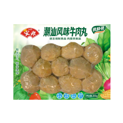 安井 潮汕牛肉丸 200g 1包 牛肉+牛筋含量≥65% 火锅麻辣烫关东煮食材