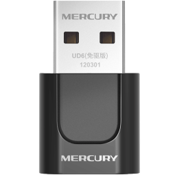 水星（MERCURY）UD6免驱版 5G双频650M USB无线网卡 迷你mini随身wifi接收器发射器 台式机笔记本电脑通用