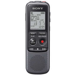 索尼（SONY）专业数码录音笔 ICD-PX240 4G 黑色 智能降噪 支持音频线转录 适用商务学习采访