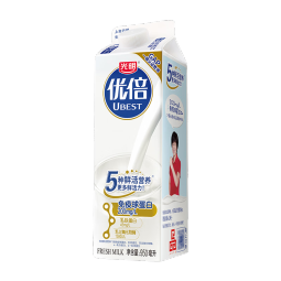 光明 优倍 高品质 全脂鲜奶 950ml  屋顶包 巴氏杀菌鲜牛奶