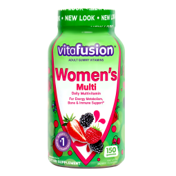 【24年1月】vitafusion美国进口女性定制成人复合维生素叶酸补锌片b12元气营养软糖150粒