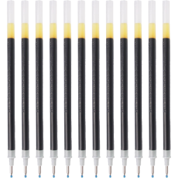 百乐（PILOT）BLS-G1-5 中性笔替芯 0.5mm笔芯签字笔水笔 黑色（12支装）