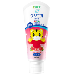 狮王（Lion）齿力佳巧虎儿童牙膏2-12岁 酵素含氟宝宝牙膏日本进口 草莓味60g