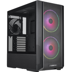 联力LANCOOL216机箱台式机电脑透明ATX开放式海景房主机箱 联力 LANCOOL 216  黑色 机箱