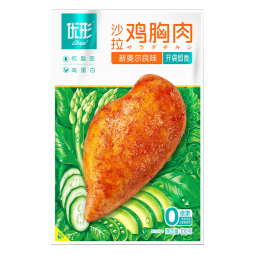优形（ishape） 鸡胸肉低温沙拉健身低脂高蛋白即食鸡胸肉鸡排鸡肉 【18袋】5口味搭配1440g