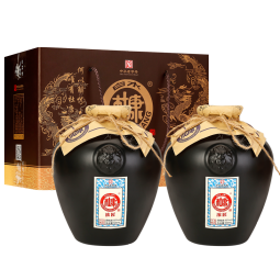 白水杜康（BAISHUIDUKANG）【浓匠封坛】试饮白酒52度500ml*2瓶礼盒装正宗粮食酿造送礼酒水 封坛杜康*2瓶礼盒装