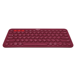 罗技（Logitech）K380 键盘 蓝牙键盘 办公键盘 女性 便携 超薄键盘 笔记本键盘 红色