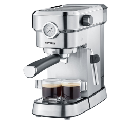 SEVERIN德国131年品牌 施威朗半自动咖啡机家用咖啡机手动咖啡机办公室意式咖啡咖啡研磨机打奶泡一体拉花 豪华版-5995咖啡机+拉花缸+粉锤+配件