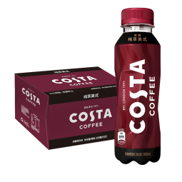COSTA 纯萃美式 浓咖啡饮料 300mlx15瓶整箱年货 新老包装随机发货