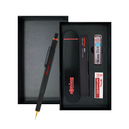 红环（rOtring）自动铅笔0.5mm 德国高颜值绘图工具学生考试礼物-800系列黑色单支礼盒装