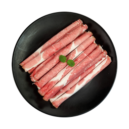 祁连牧歌 原切眼肉肥牛卷500g/袋 火锅食材 牛肉卷肥牛卷 无添加 冷冻牛肉