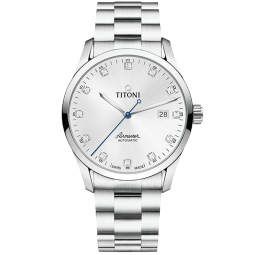 梅花（Titoni） Titoni瑞士梅花表空霸系列男士自动机械表原装进口时尚休闲腕表 83743 S-581