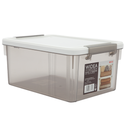 禧天龙收纳箱大号化妆品小件收纳盒证件整理盒文具零件玩具衣物整理箱 3个装 中号 透明白 23*17*10CM