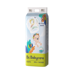 babycare Airpro夏季超薄日用纸尿裤中号婴儿尿不湿轻薄透气M50片(6-11kg)
