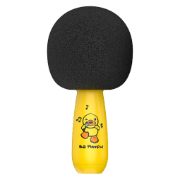 B.DUCK小黄鸭 无线蓝牙麦克风话筒音响一体 儿童情人节礼物优选 便携家庭KTV 直播K歌对唱神器 KM-7可爱黄