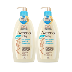 艾惟诺（Aveeno）婴儿洗发水沐浴露儿童洗护二合一沐浴露宝宝燕麦洗发护发532ml*2