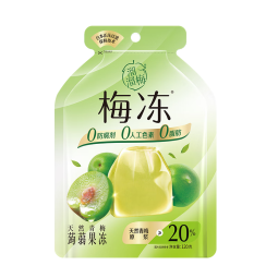 溜溜梅梅冻 天然青梅蒟蒻果冻零食 0脂休闲零食120g/袋（新旧版随机）