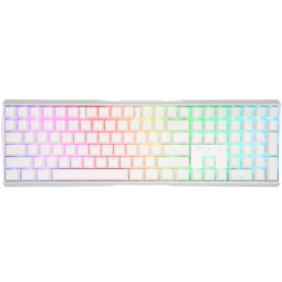 樱桃（CHERRY）MX3.0S无线键盘合金机身RGB灯效三模蓝牙有线机械键盘游戏办公电竞键盘全尺寸 白色 红轴