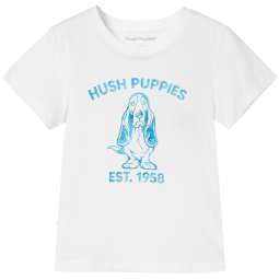 暇步士（Hush Puppies）童装男童女童短袖夏季新款男女大童舒适时尚短袖 宝蓝 170cm