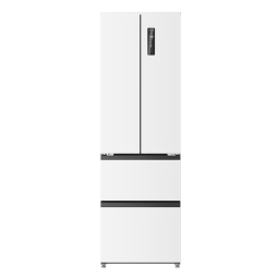 美菱（MeiLing）【无忧嵌】400升法式多门冰箱一级能效零嵌入式冰箱超薄底部散热BCD-400WP9CZX雪域白