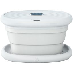 美的（Midea）泡脚桶足浴盆全自动智能洗脚盆家用 足疗按摩折叠电动加热 节日生日礼物送父亲母亲长辈 【基础款MK-AY0101】折叠收纳+滚轮按摩