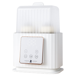 小白熊 婴儿暖奶器双瓶恒温暖奶温奶器母乳解冻奶瓶消毒暖奶二合一5051 精准控温HL-5052