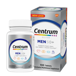 善存海外 进口善存银片 中老年男士复合维生素100粒 50岁以上男性补充维生素C维生素B等多维矿物质