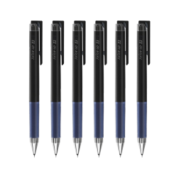 百乐（PILOT）Juice up新彩色中性笔手账笔 黑蓝 0.4mm 5支装 LJP-20S4-BB日本原装进口