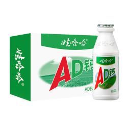 娃哈哈 AD钙奶多规格整箱儿童饮料含乳饮品儿时经典/草莓味近期生产 大瓶220g*24瓶(51%客户选择）