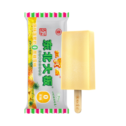 东北大板原味菠萝奶0蔗糖 菠萝口味雪糕 75g*5支 量贩装 生鲜 冷饮