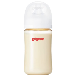 贝亲（Pigeon）进口PPSU奶瓶第3代 240ml 新生儿婴儿母乳质感宽口径  自带M号