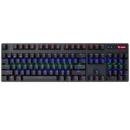 雷柏（Rapoo） V500PRO多模版 机械键盘 无线蓝牙键盘 有线键盘 104键 无线2.4G/蓝牙3.0/蓝牙5.0/有线 茶轴