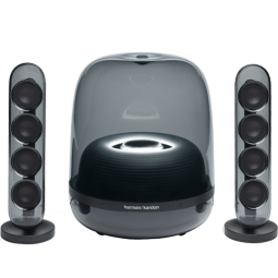 哈曼卡顿 Harman/Kardon水晶四代 无线蓝牙桌面音箱 电视电脑音响  SoundSticks 4黑色