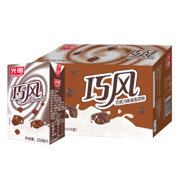 光明 巧风巧克力味含乳饮料250ml*24盒