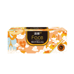 洁柔抽纸 沙龙香氛4层90抽*8盒 艺术巴黎设计师联名款