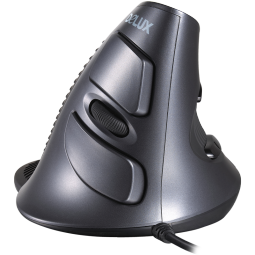 多彩（Delux）M618人体工学垂直鼠标 立式鼠标 有线鼠标 静音办公鼠标电脑笔记本 便携可拆卸掌托